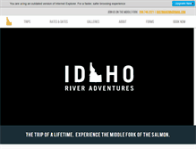 Tablet Screenshot of idahoriveradventures.com